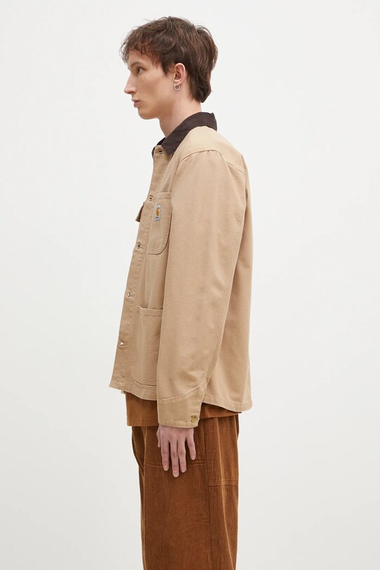 Džínová bunda Carhartt WIP Michigan Coat I031519.2N202 hnědá SS25