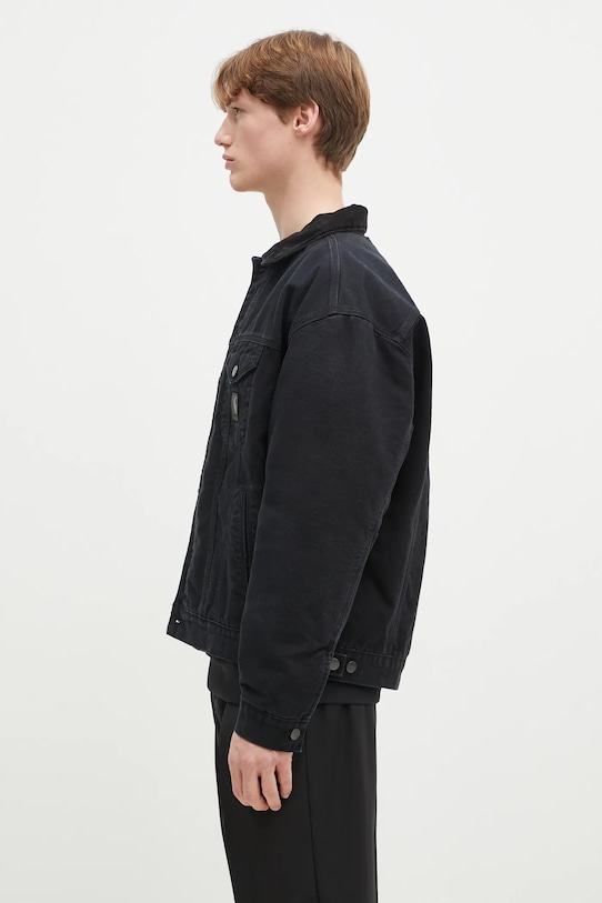 Carhartt WIP cotton jacket Dayton Trucker Jacket I034315.00E4O black SS25