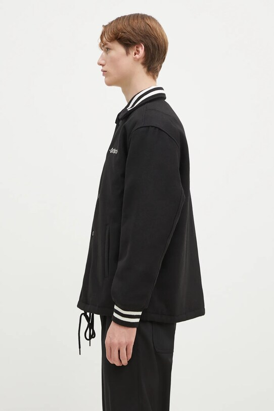 Carhartt WIP kurtka z domieszką wełny Wool Coach Jacket I034386.K02XX czarny SS25