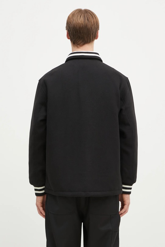 Odzież Carhartt WIP kurtka z domieszką wełny Wool Coach Jacket I034386.K02XX czarny