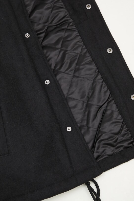 Carhartt WIP kurtka z domieszką wełny Wool Coach Jacket I034386.K02XX czarny