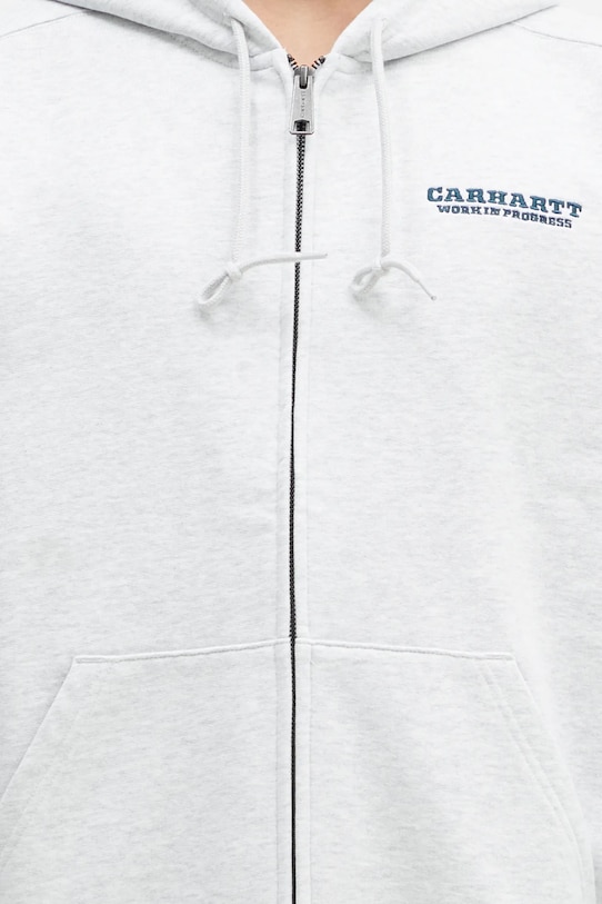 Mikina Carhartt WIP Hooded Runaway sivá I034414.2NX06