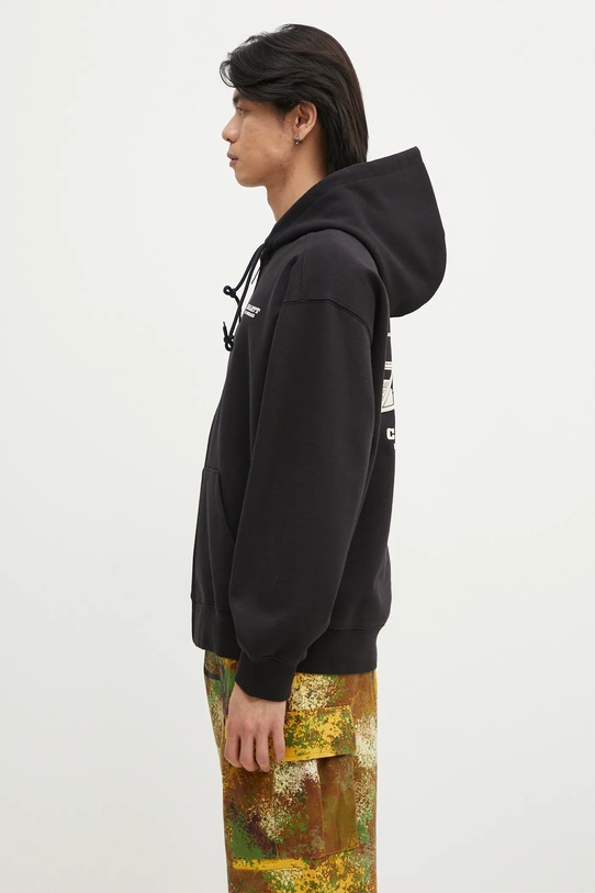 Carhartt WIP bluza Hooded Runaway Sweat Jacket I034414.K0206 czarny SS25