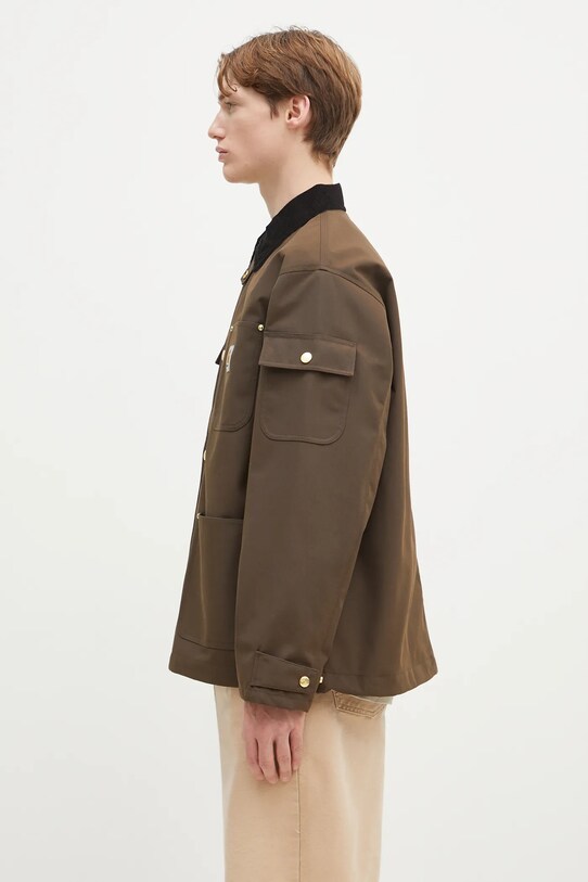 Carhartt WIP geacă Clapton Jacket I034424.2NDXX maro SS25