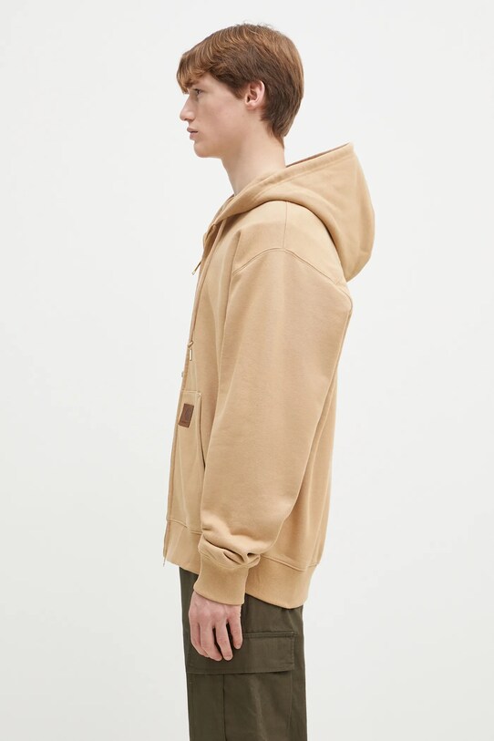 Dukserica Carhartt WIP Hooded Eldon Sweat Jacket I034428.07EXX bež SS25
