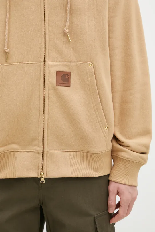 Carhartt WIP bluză Hooded Eldon Sweat Jacket bej I034428.07EXX