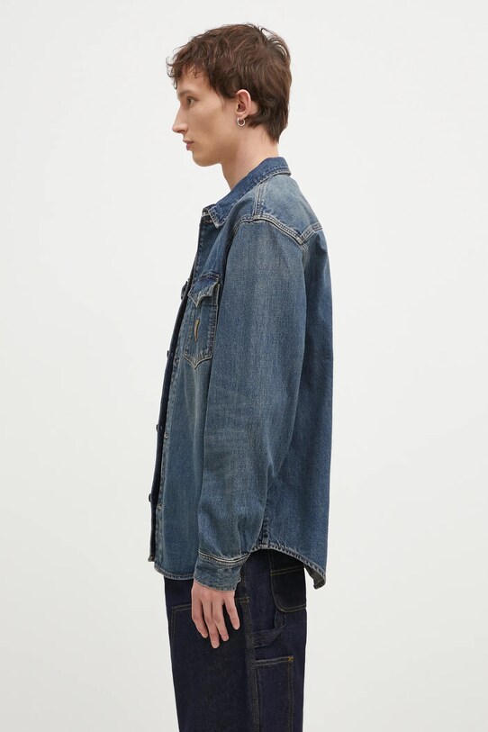 Carhartt WIP kurtka jeansowa Lincoln I034735.014Q niebieski SS25