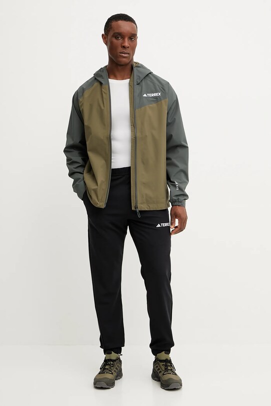 adidas TERREX kurtka przeciwdeszczowa Multi Rain.RDY JD8355 zielony SS25