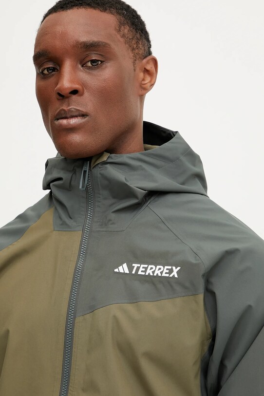 adidas TERREX kurtka przeciwdeszczowa Multi Rain.RDY zielony JD8355