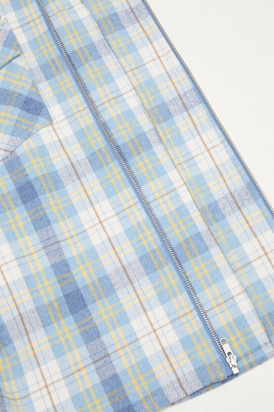 Košulja s primjesom vune ICECREAM Hooded Flannel Zip Through IC24435 plava