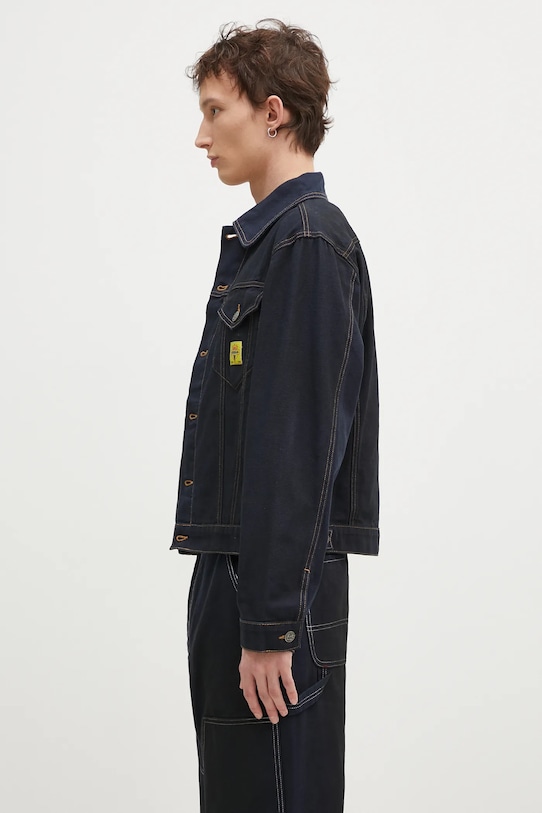 ICECREAM kurtka jeansowa Oil Stained Trucker Jacket ICW008 niebieski SS25