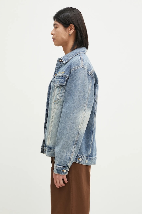 Billionaire Boys Club kurtka jeansowa Duck Embroidered Denim Jacket B24410 niebieski SS25