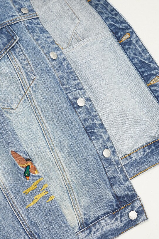 Billionaire Boys Club geacă din denim Duck Embroidered Denim Jacket B24410