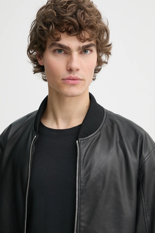 Iceberg kurtka bomber skórzana ZO11.6805 czarny