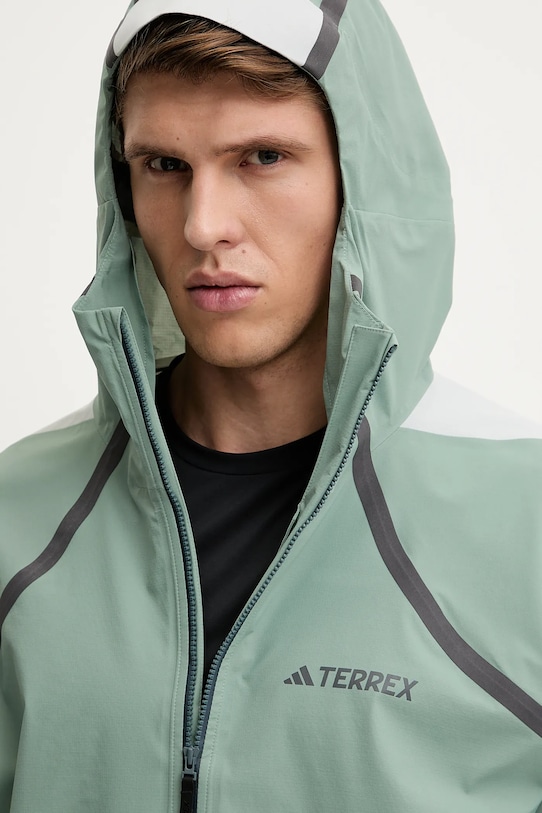 adidas TERREX geacă de ploaie x National Geographic verde JD5835