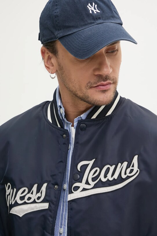 Куртка-бомбер Guess Jeans темно-синій M5RL54.WHAA2