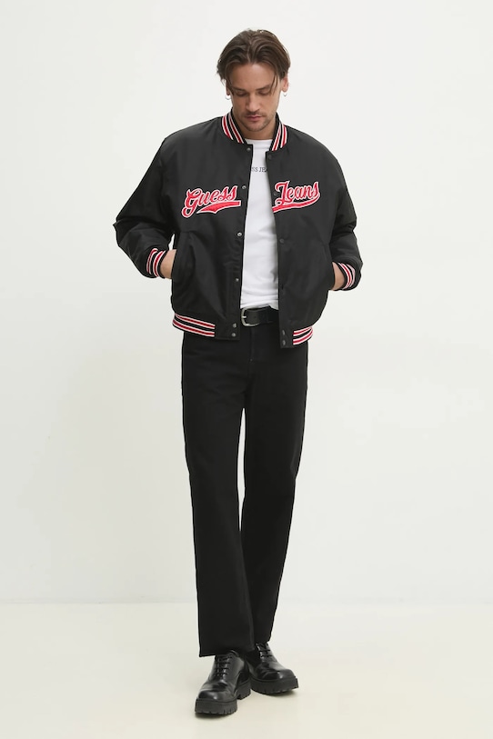 Куртка-бомбер Guess Jeans M5RL54.WHAA2 чорний SS25