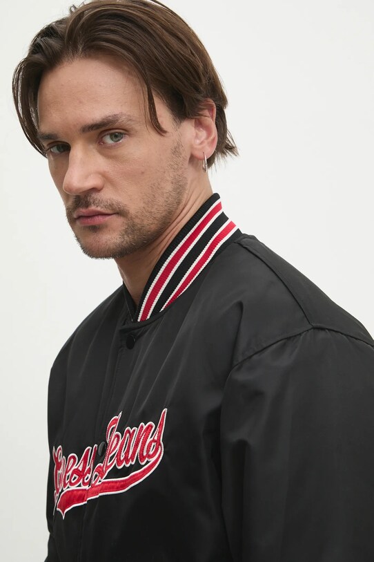 Куртка-бомбер Guess Jeans чорний M5RL54.WHAA2