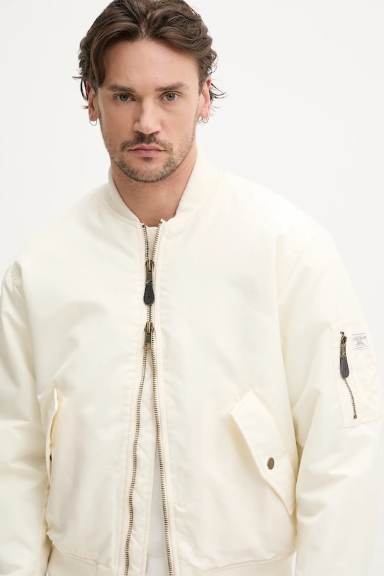 Куртка-бомбер Guess Jeans бежевий M5RL81.WHAA2