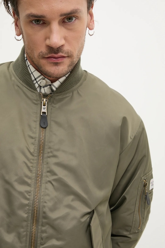 Guess Jeans geaca bomber verde M5RL81.WHAA2