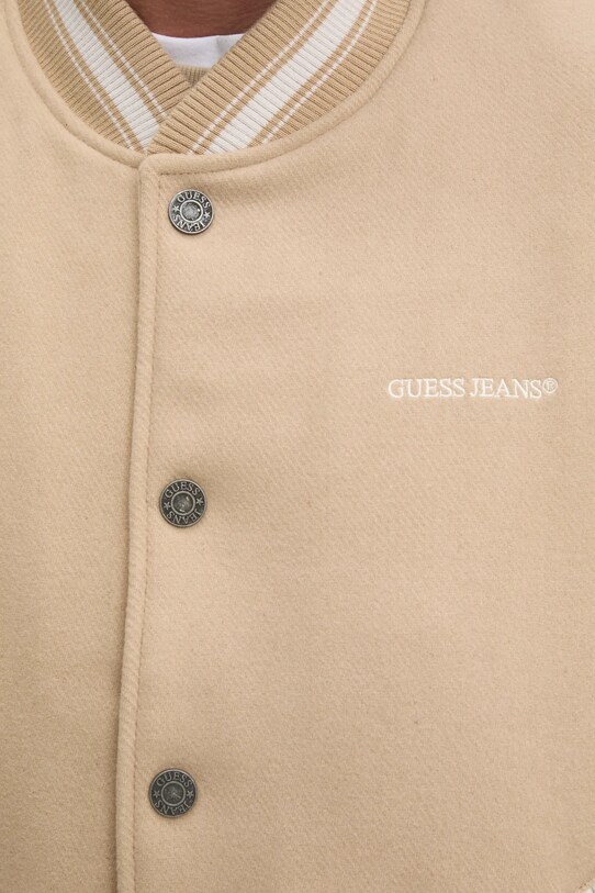 Guess Jeans kurtka M5RL32.WHAC2 beżowy