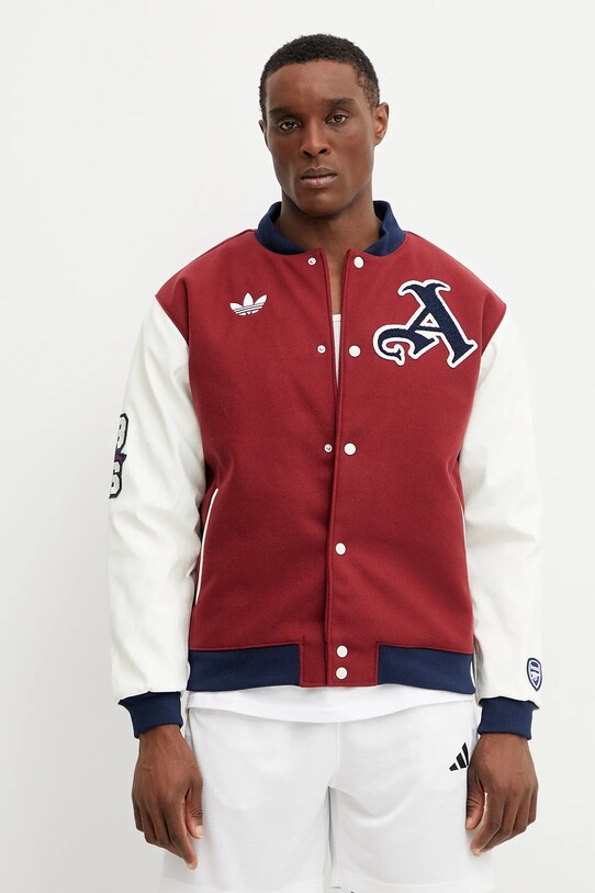 Μπουφάν adidas Originals AFC VRCT JKT μπορντό JF0560