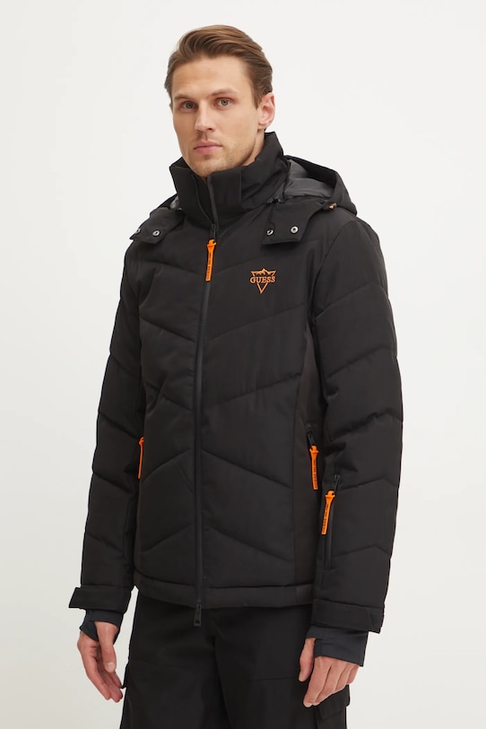 Guess geacă de schi negru M4PL3U.WH0K0