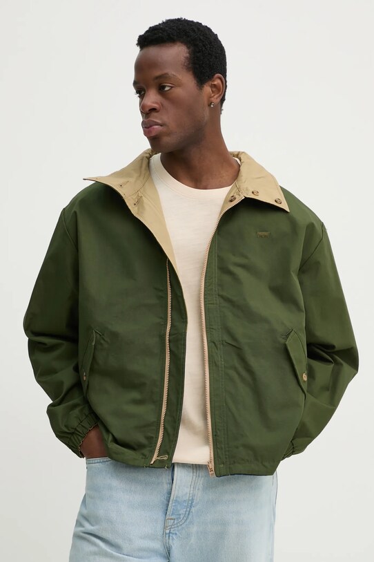 Ρούχα Μπουφάν Levi's REX REV CANVAS JKT 001HW πράσινο