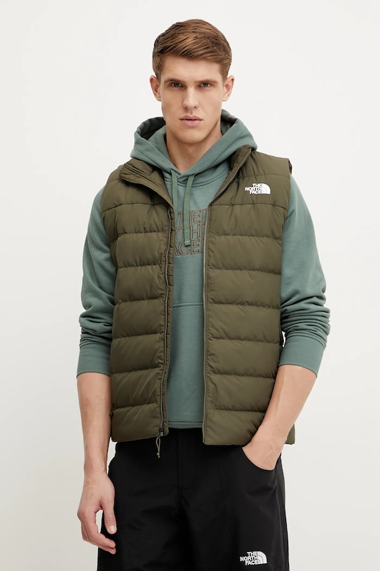 The North Face bezrękawnik Aconcagua 3 bez kaptura zielony NF0A84IK21L1