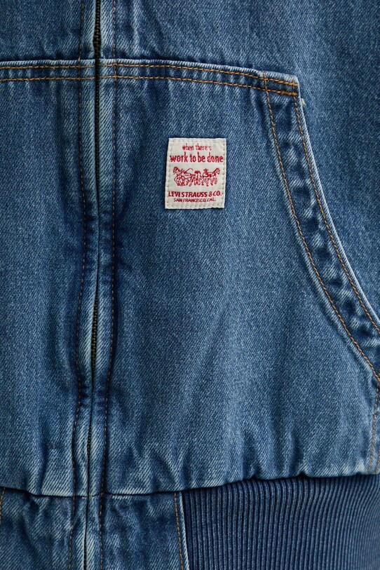 Bunda Levi's POTRERO DENIM HOODY A3222 modrá