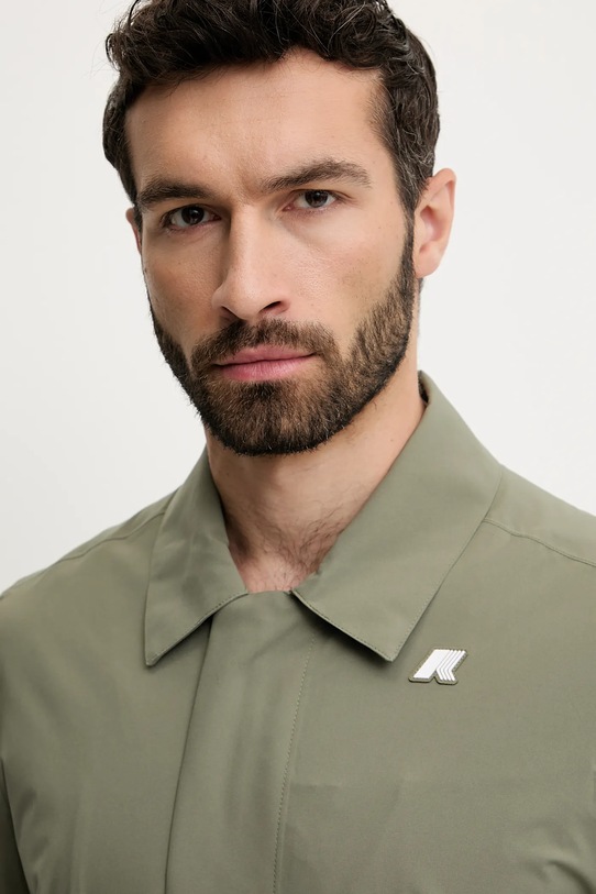 K-Way giacca impermeabile verde K6128ZW