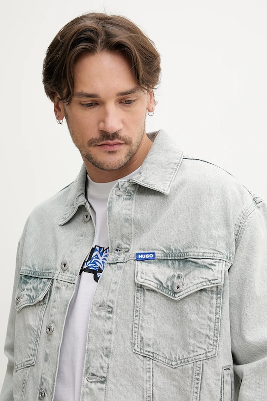 Hugo Blue geacă din denim gri 50534538