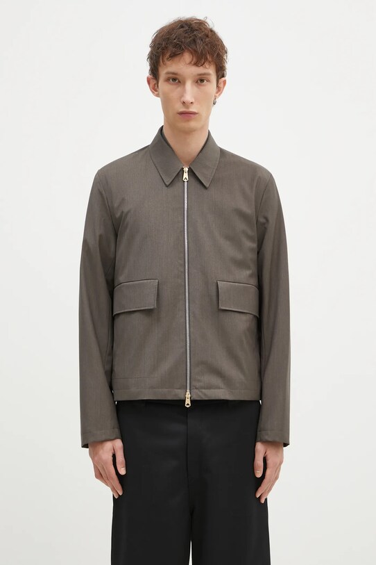 Вовняна куртка Paul Smith без капюшона сірий M1R.031Z.N00041