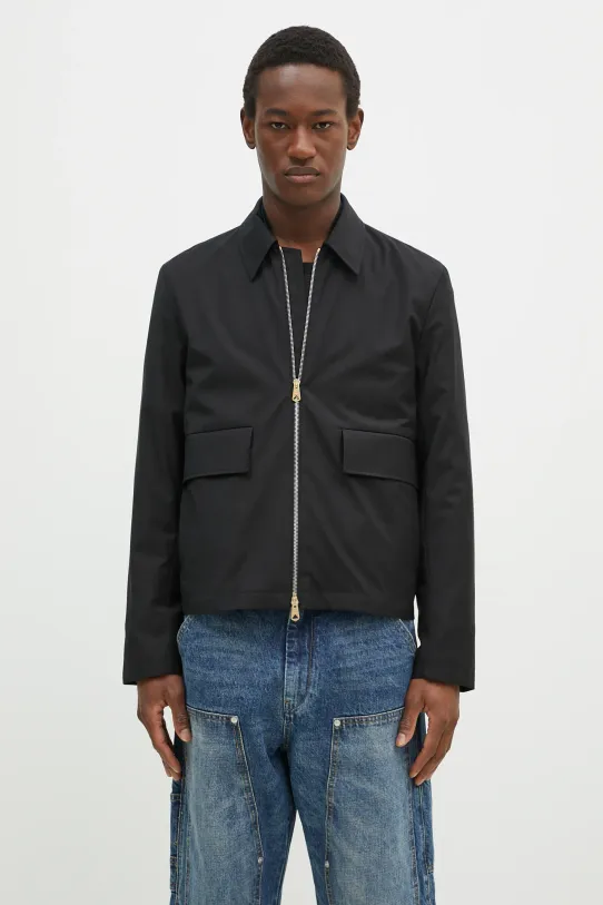 Μάλλινο μπουφάν Paul Smith χωρίς μόνωση μαύρο M1R.031Z.N00041