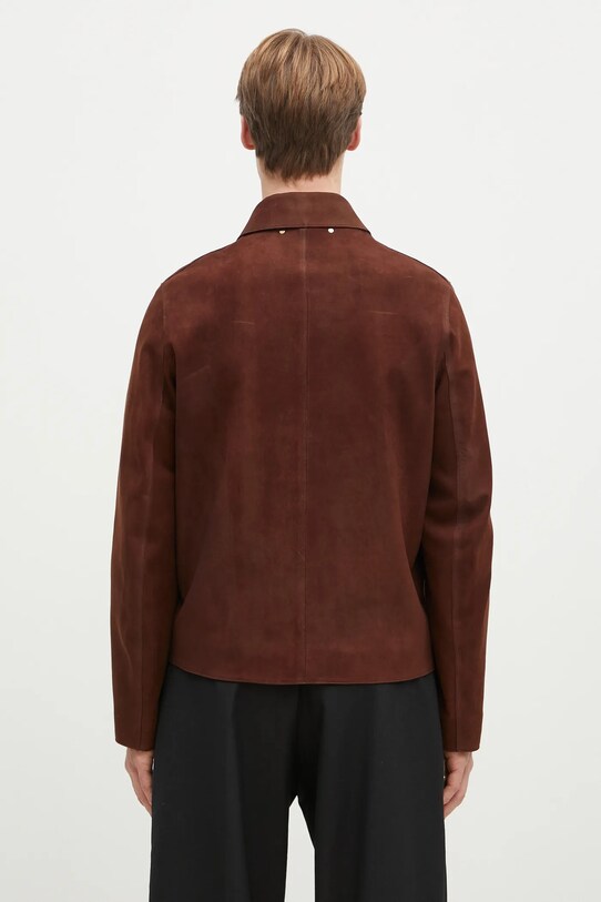 Odzież Paul Smith kurtka zamszowa M1R.383Z.P02611 brązowy