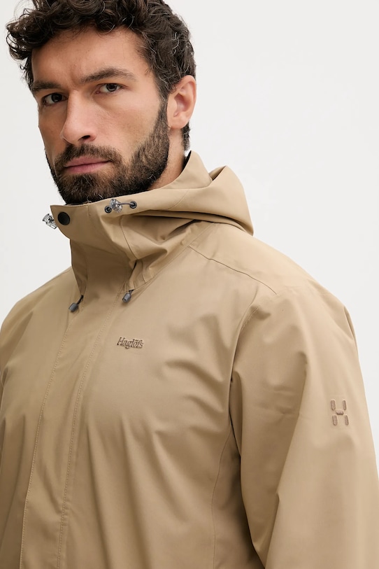 Nepremokavá bunda Haglöfs Breeze béžová 607680