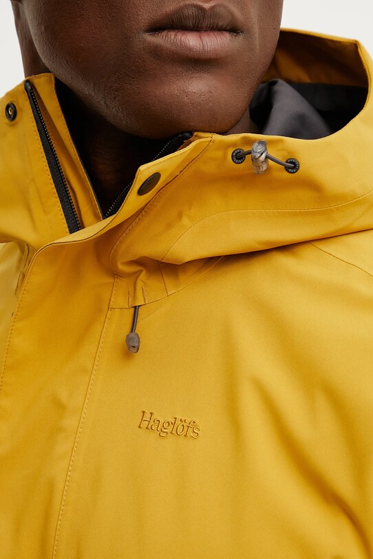 Haglöfs geaca de ploaie Breeze galben 607680