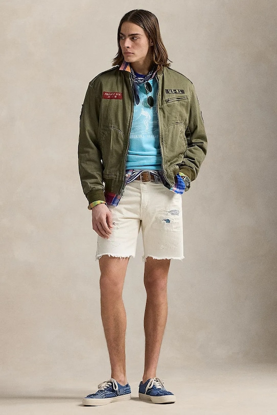 Oblečenie Bavlnená bunda Polo Ralph Lauren 710964566 zelená