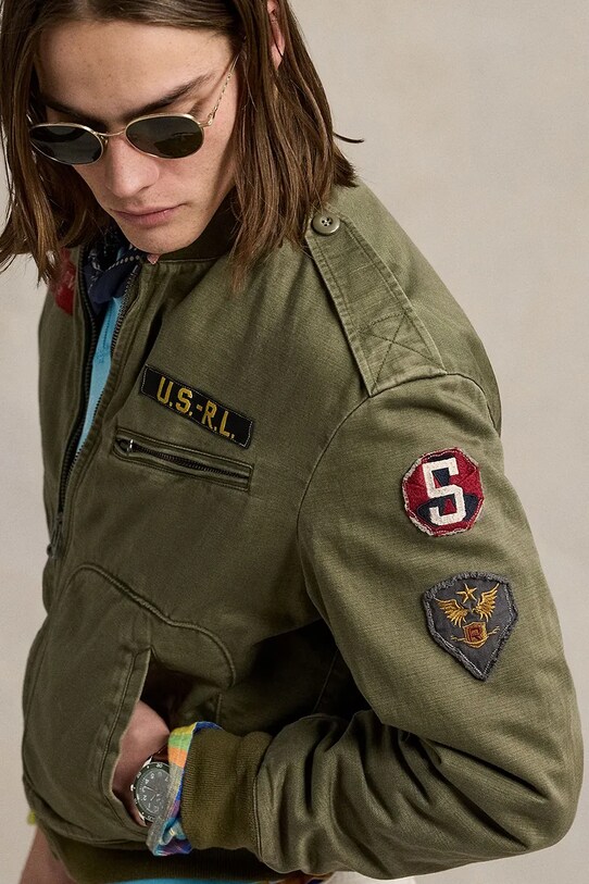 Bavlnená bunda Polo Ralph Lauren 710964566 zelená