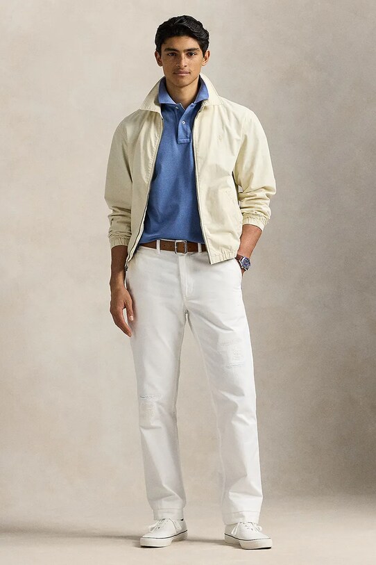 Одяг Бавовняна куртка Polo Ralph Lauren Unlined Windbreaker 710961831 бежевий