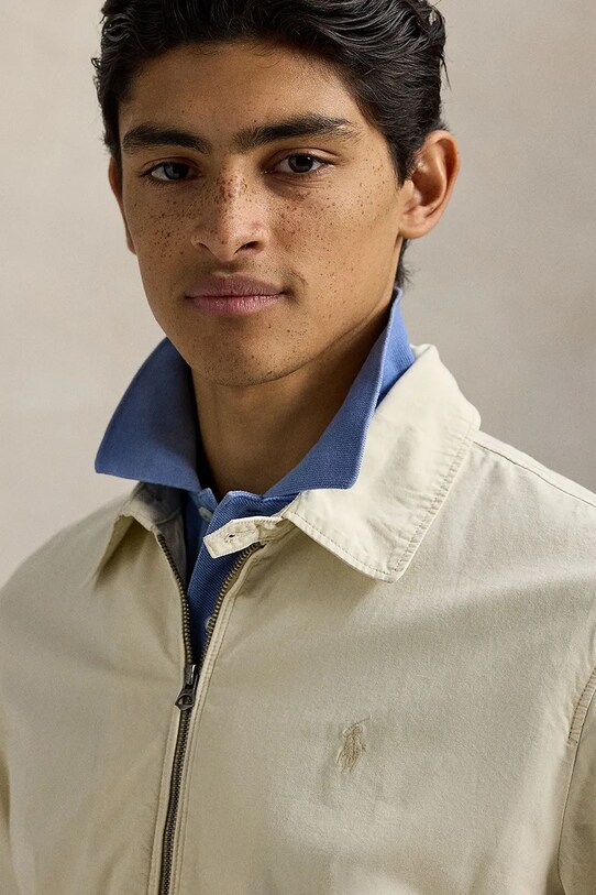 Бавовняна куртка Polo Ralph Lauren Unlined Windbreaker бежевий 710961831