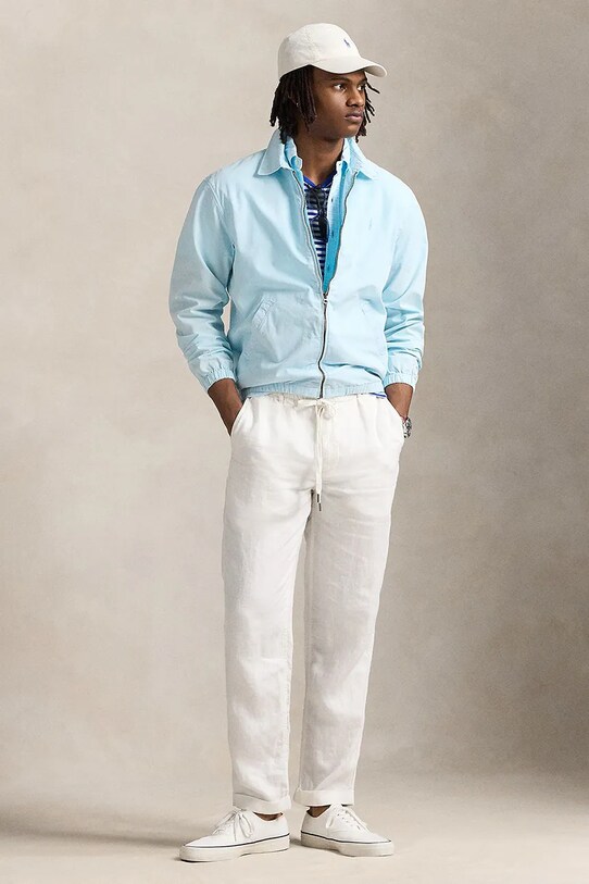 Одяг Бавовняна куртка Polo Ralph Lauren Unlined Windbreaker 710961831 блакитний