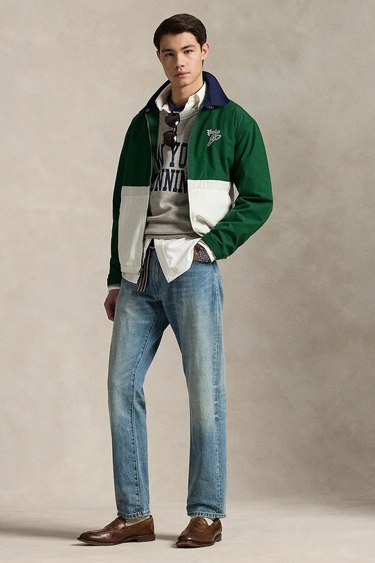Oblečení Bavlněná bunda Polo Ralph Lauren Unlined Windbreaker 710962074 zelená