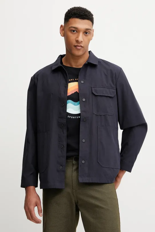 Jack Wolfskin kurtka koszulowa Terracade Overshirt nieocieplane granatowy A63865