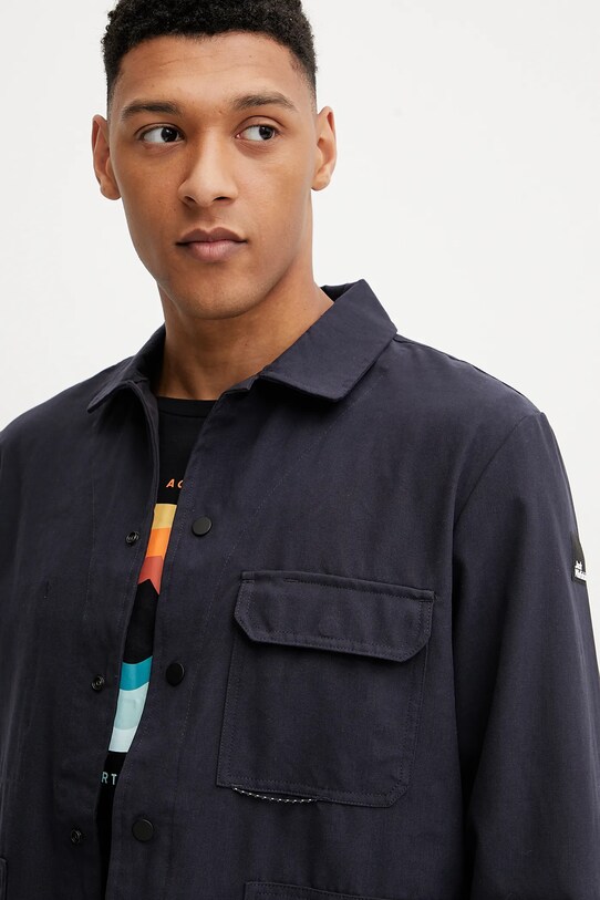 Oblečenie Košeľové sako Jack Wolfskin Terracade Overshirt A63865 tmavomodrá