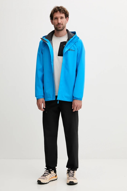 Nepromokavá bunda Jack Wolfskin Trailtime 2L A63903 modrá AW25
