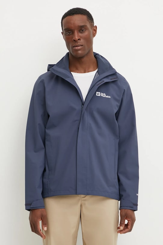 Дождевик Jack Wolfskin Trailtime 2L с подкладкой голубой A63903
