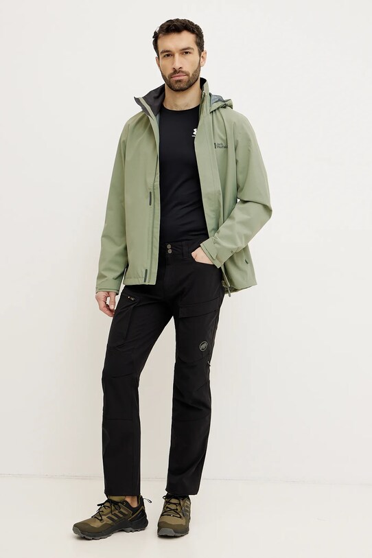 Vodoodporna jakna Jack Wolfskin Trailtime 2L A63903 zelena SS25