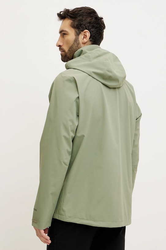 Odzież Jack Wolfskin kurtka przeciwdeszczowa Trailtime 2L A63903 zielony