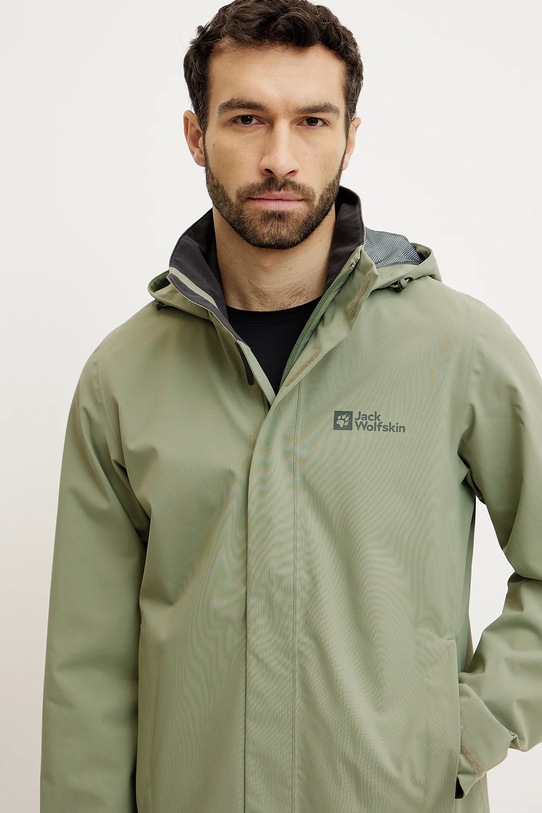 Jack Wolfskin kurtka przeciwdeszczowa Trailtime 2L zielony A63903